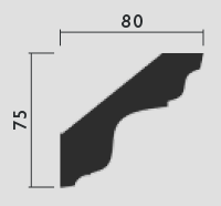 C406 Small Fluted - Cornice