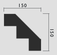 CT16 - 3 step cornice