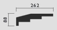 CT25 - Large plain stepped cornice