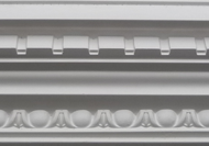 C343 - New egg and dart dentil cornice