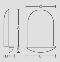 WN08 (Frosted Glass Base) - Plaster niche